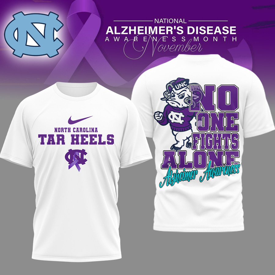 North Carolina Tar Heels , Premium Ncaa Alzheimer Awareness November T-Shirt Mm