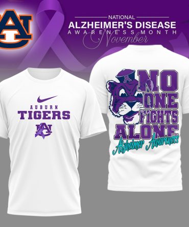 Auburn Tigers , Premium Ncaa Alzheimer Awareness November T-Shirt Mm