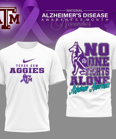 Texas A&M Aggies , Premium Ncaa Alzheimer Awareness November T-Shirt Mm