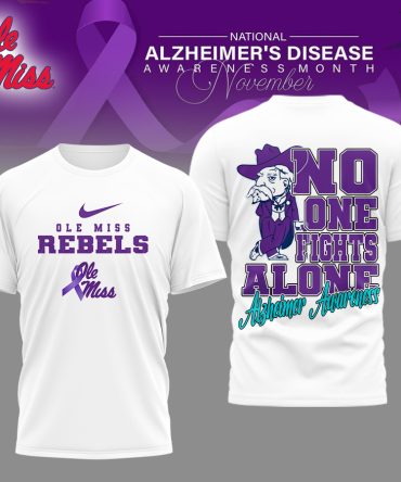 Ole Miss Rebels , Premium Ncaa Alzheimer Awareness November T-Shirt Mm