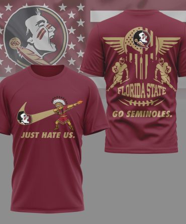 Florida State Seminoles , Premium Ncaa Just Hate Us T-Shirt Mm