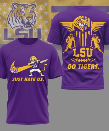 Lsu Tigers , Premium Ncaa Just Hate Us T-Shirt Mm