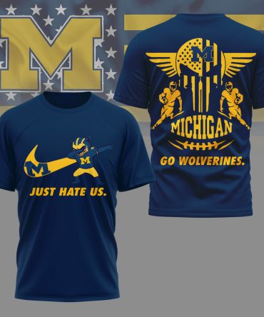 Michigan Wolverines , Premium Ncaa Just Hate Us T-Shirt Mm