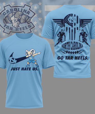 North Carolina Tar Heels , Premium Ncaa Just Hate Us T-Shirt Mm