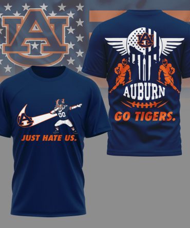 Auburn Tigers , Premium Ncaa Just Hate Us T-Shirt Mm