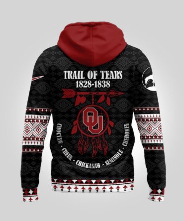 Oklahoma Sooners , Premium Ncaa Trail Of Tears Awareness 3D Hoodie Mm