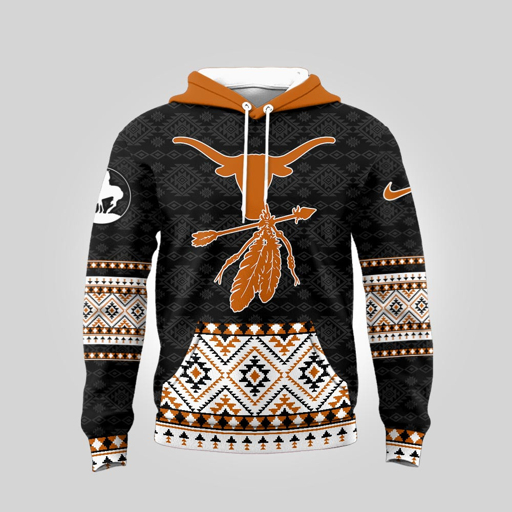 Texas Longhorns , Premium Ncaa Trail Of Tears Awareness 3D Hoodie Mm
