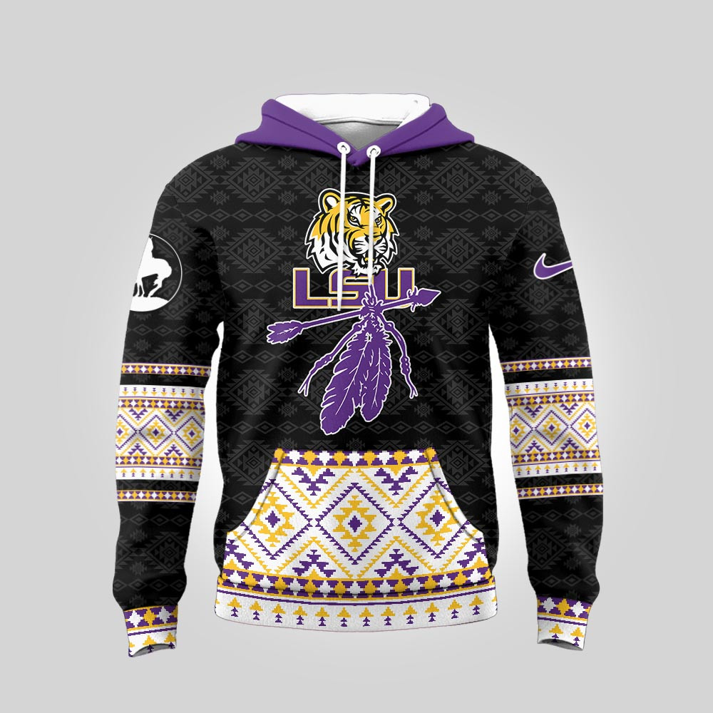 Lsu Tigers , Premium Ncaa Trail Of Tears Awareness 3D Hoodie Mm