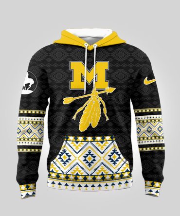 Michigan Wolverines , Premium Ncaa Trail Of Tears Awareness 3D Hoodie Mm