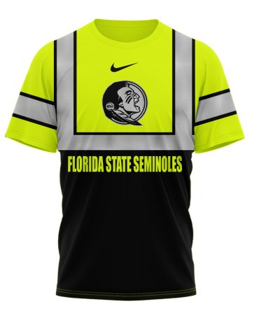 Florida State Seminoles , Premium Ncaa Hi Vis Safety 3D Shirt Hi