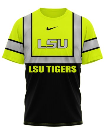 Lsu Tigers , Premium Ncaa Hi Vis Safety 3D Shirt Hi