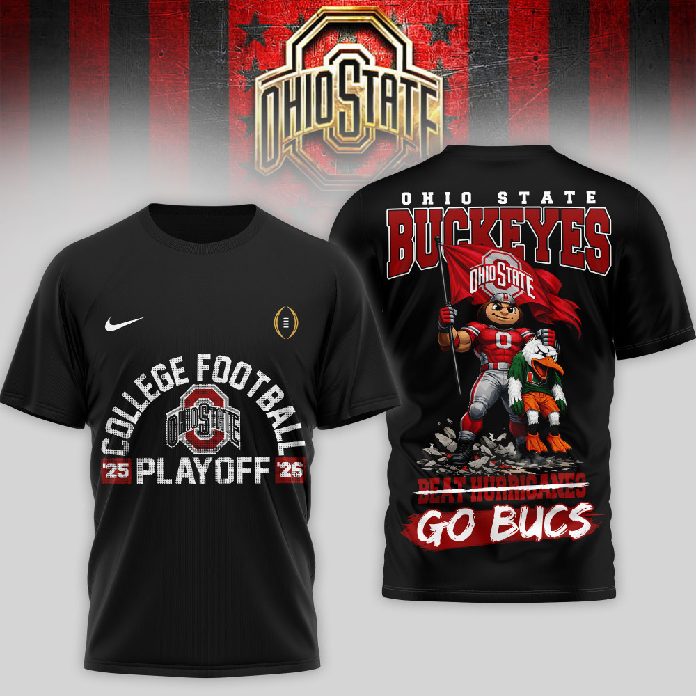 Ohio State Buckeyes , Premium Ncaa College Football Playoffs 3D T-Shirt Td