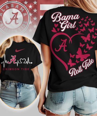Alabama Crimson Tide , Premium Ncaa Bama Girl Women T-Shirt Td