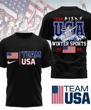 Premium Team Usa Winter Sports 3D T-Shirt Td