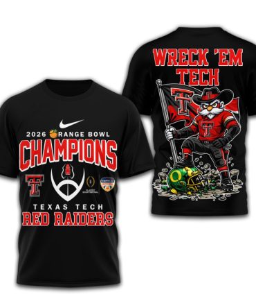 Texas Tech Red Raiders , Premium Ncaa 2026 Orange Bowl Champions 3D Shirt Td