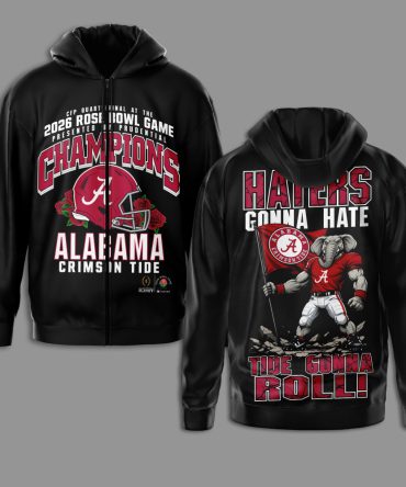 Alabama Crimson Tide , Premium Ncaa 2026 Rose Bowl Champions 3D Shirt Td