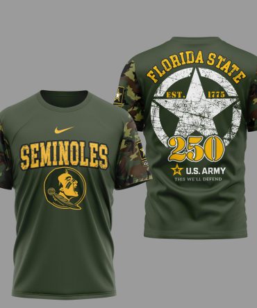 Florida State Seminoles , Premium Ncaa U.S.Army 3D Shirt Td
