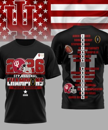 Indiana Hoosiers , Premium Ncaa 2026 Cfp National Champions 3D Shirt Td