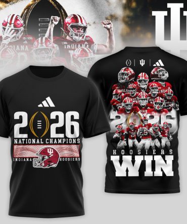 Indiana Hoosiers , Premium Ncaa 2026 Cfp National Champions 3D Shirt Td