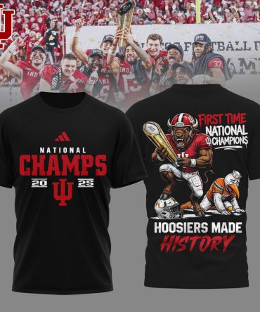 Indiana Hoosiers , Premium Ncaa 2026 Cfp National Champions 3D Shirt Ny