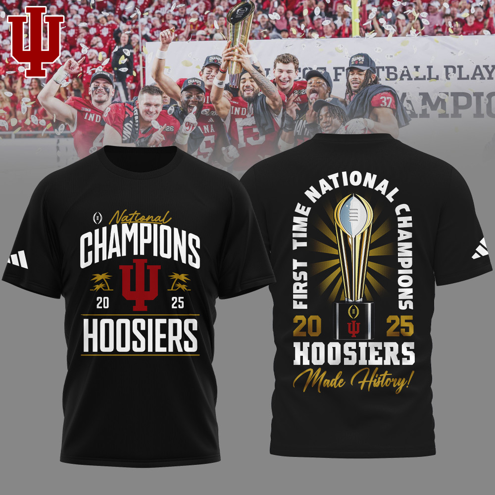 Indiana Hoosiers , Premium Ncaa 2026 Cfp National Champions 3D Shirt Ny