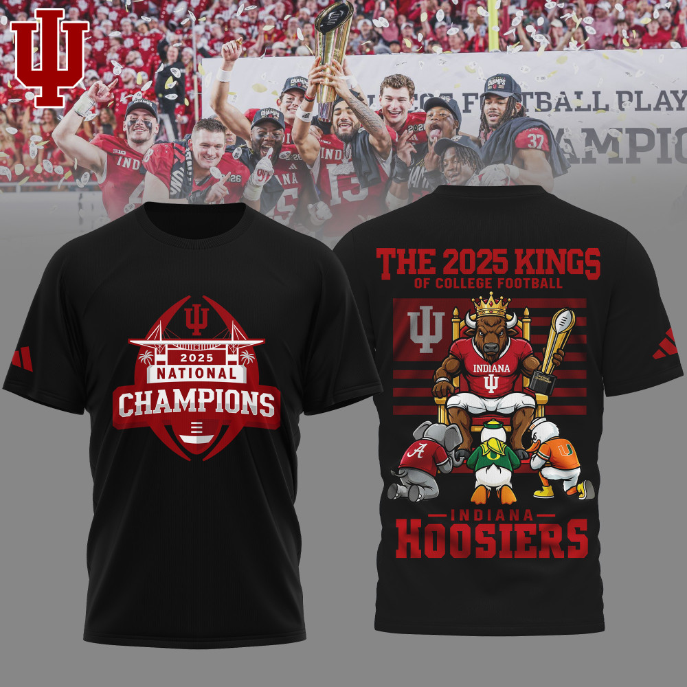 Indiana Hoosiers , Premium Ncaa 2026 Cfp National Champions 3D Shirt Ny