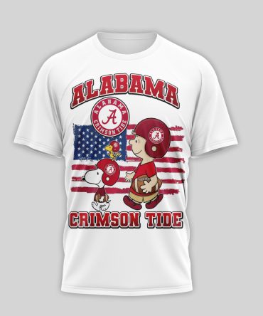 Alabama Crimson Tide , Premium Ncaa America 250 With Snoopy 3D Shirt Nth1