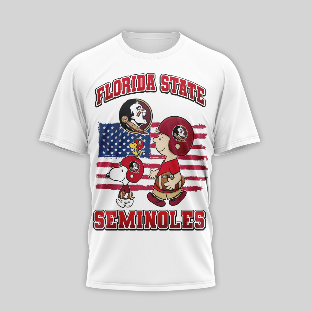 Florida State Seminoles , Premium Ncaa America 250 With Snoopy 3D Shirt Nth1