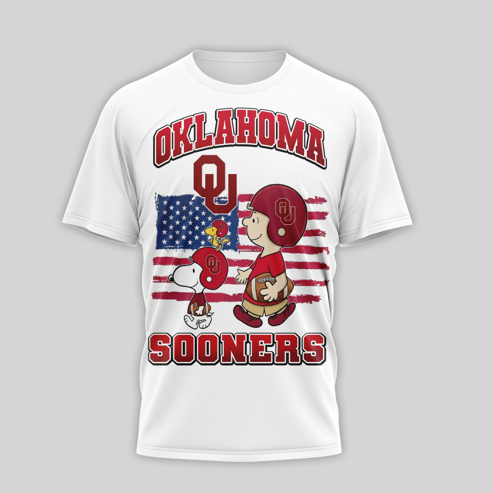 Oklahoma Sooners , Premium Ncaa America 250 With Snoopy 3D Shirt Nth1