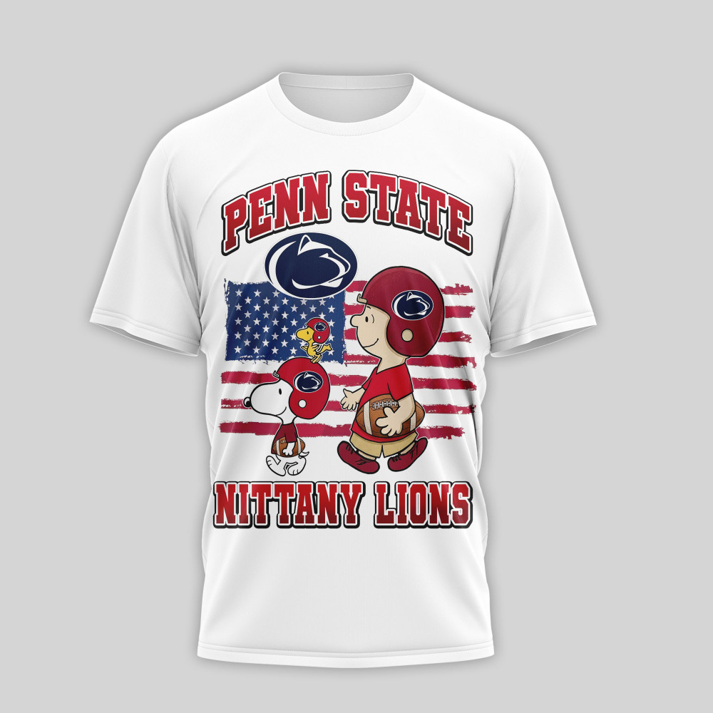 Penn State Nittany Lions , Premium Ncaa America 250 With Snoopy 3D Shirt Nth1