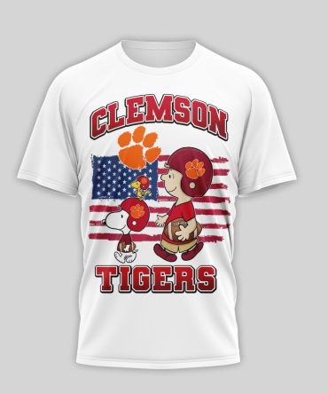 Clemson Tigers , Premium Ncaa America 250 With Snoopy 3D Shirt Nth1
