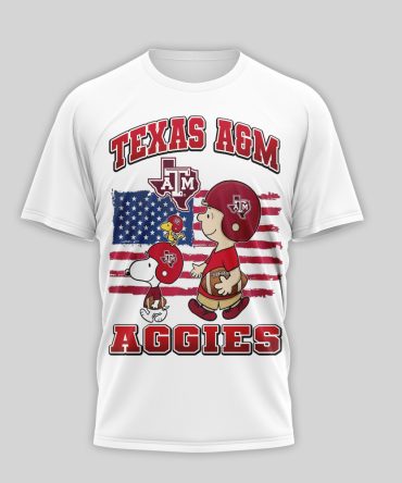 Texas A&M Aggies , Premium Ncaa America 250 With Snoopy 3D Shirt Nth1