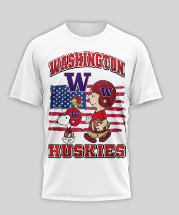 Washington Huskies , Premium Ncaa America 250 With Snoopy 3D Shirt Nth1