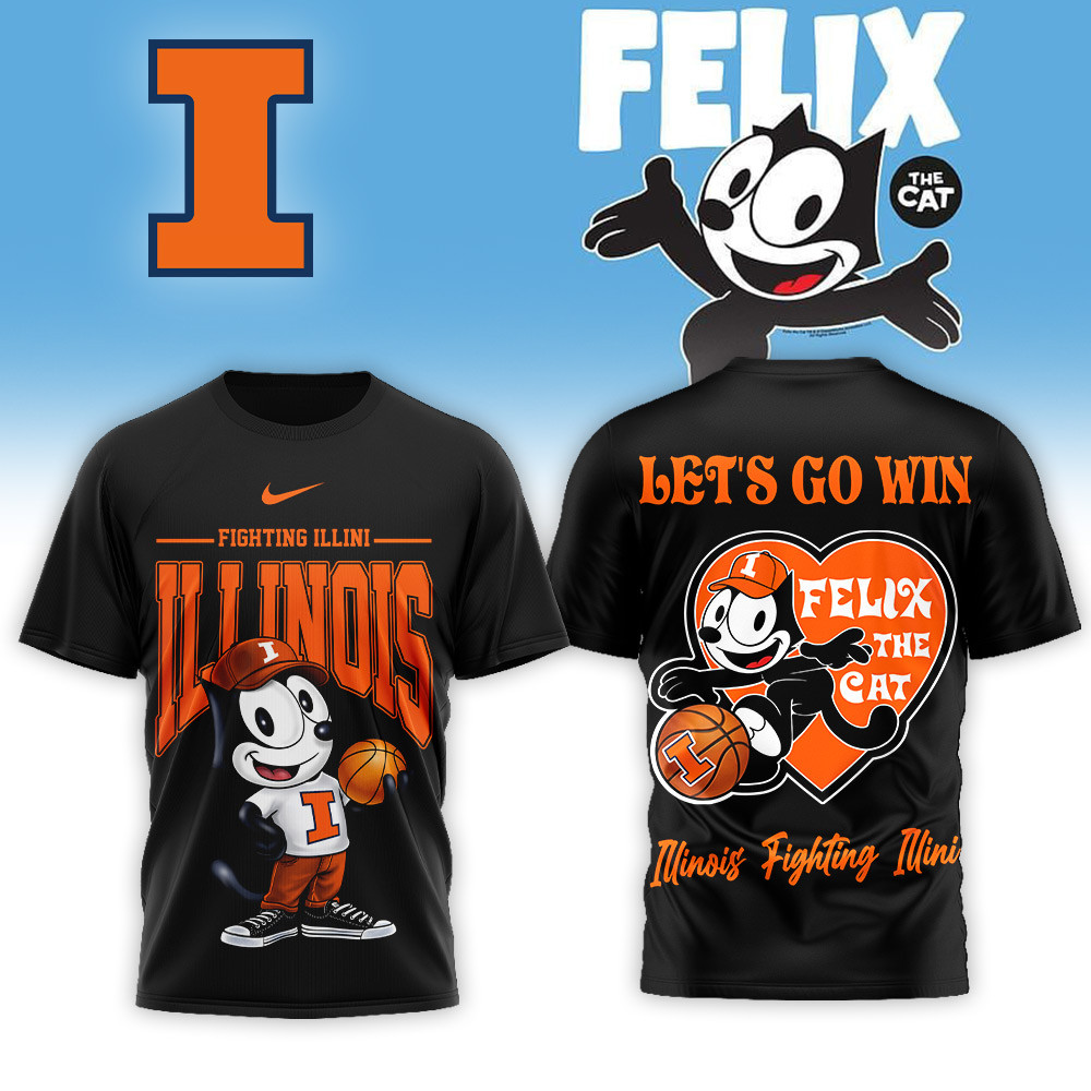 Illinois Fighting Illini , Premium Ncaa Hoop Felix Classic 3D Shirt Nth1