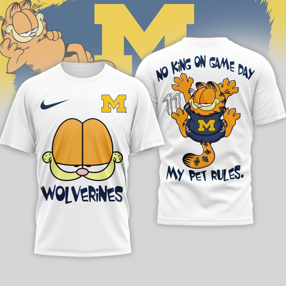 Michigan Wolverines , Premium Ncaa No King On Game Day 3D Shirt Nth1