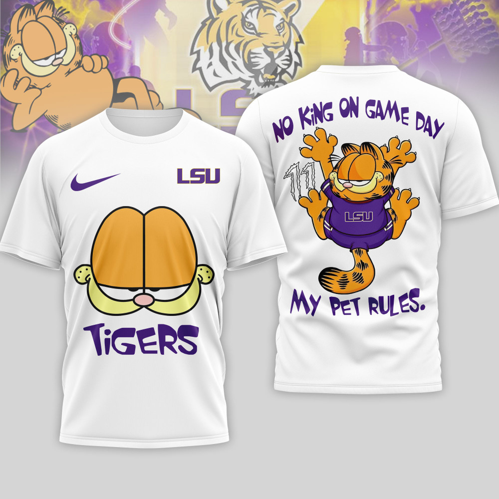 Lsu Tigers , Premium Ncaa No King On Game Day 3D Shirt Nth1
