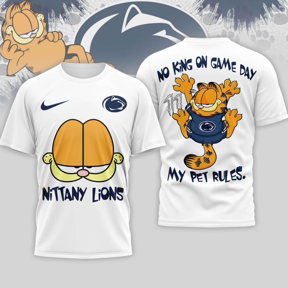 Penn State Nittany Lions , Premium Ncaa No King On Game Day 3D Shirt Nth1