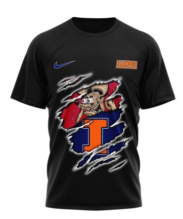 Illinois Fighting Illini , Premium Ncaa Varsity Savage 3D Shirt Nth1