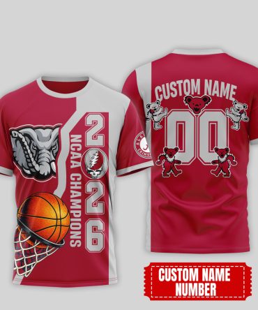 Alabama Crimson Tide , Premium Ncaa Court Kings 2026 3D T-Shirt Nth1