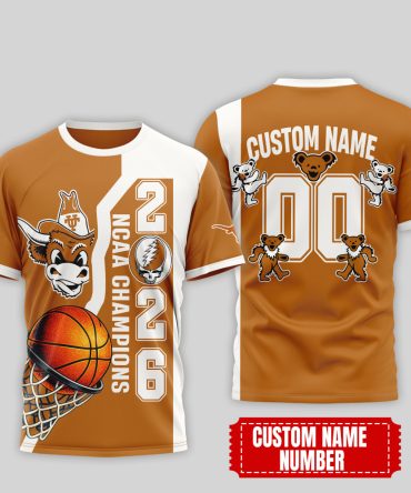 Texas Longhorns , Premium Ncaa Court Kings 2026 3D T-Shirt Nth1