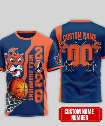 Auburn Tigers , Premium Ncaa Court Kings 2026 3D T-Shirt Nth1