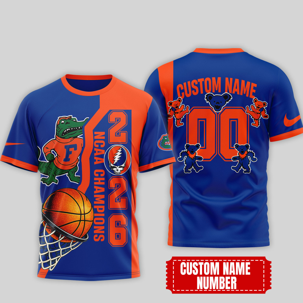 Florida Gators , Premium Ncaa Court Kings 2026 3D T-Shirt Nth1