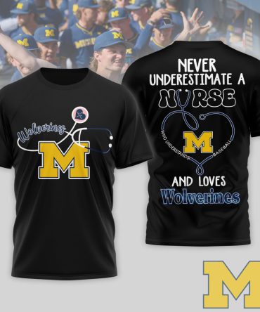 Michigan Wolverines , Premium Ncaa Game Day Nurse 3D T-Shirt Nth1