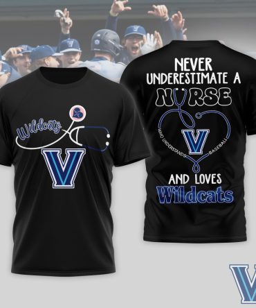 Villanova Wildcats , Premium Ncaa Game Day Nurse 3D T-Shirt Nth1