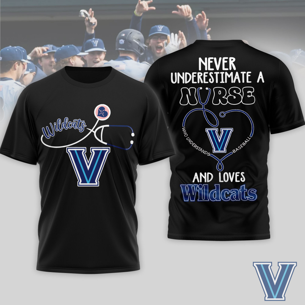 Villanova Wildcats , Premium Ncaa Game Day Nurse 3D T-Shirt Nth1