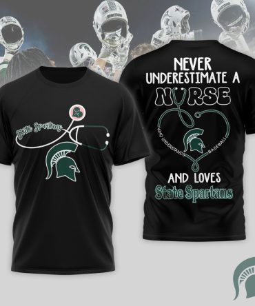 Michigan State Spartans , Premium Ncaa Game Day Nurse 3D T-Shirt Nth1