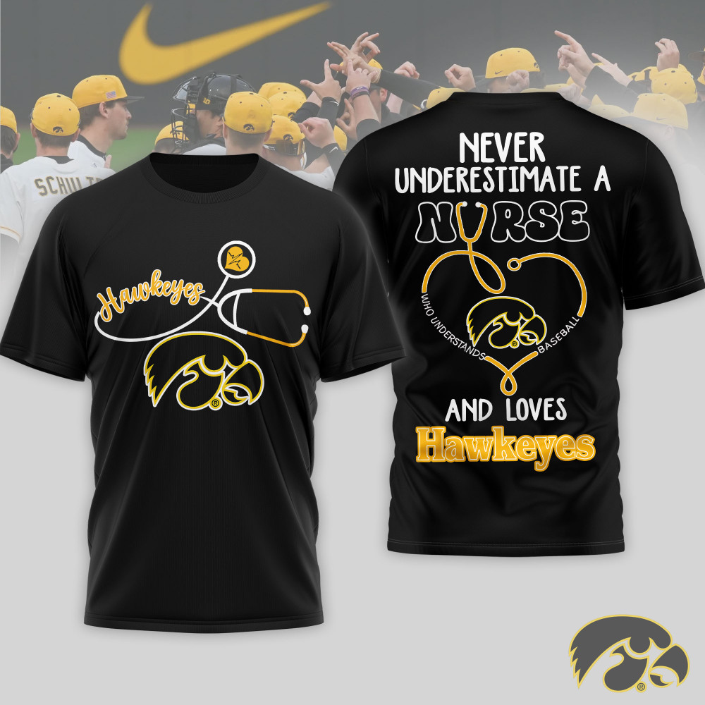 Iowa Hawkeyes , Premium Ncaa Game Day Nurse 3D T-Shirt Nth1