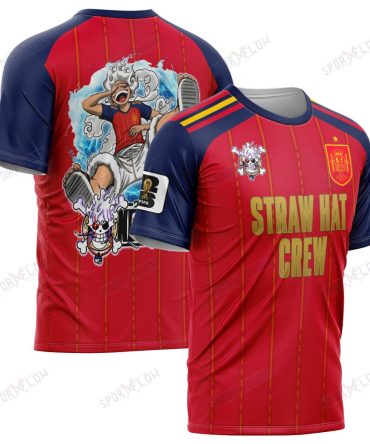 Spain X Op Sun God Nika Gear 5 World Cup 2026 All Over Print Jersey Shirt Hoodie