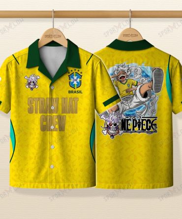 Brazil X Op Sun God Nika Gear 5 World Cup 2026 Hawaiian Shirt