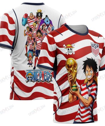 Usa X Op Straw Hat Crew World Cup 2026 Champions All Over Print Jersey Shirt Hoodie